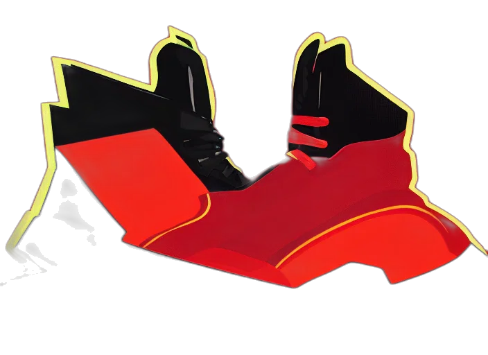 shoes, 3d render, basketball, sneakers transparent PNG cut-out