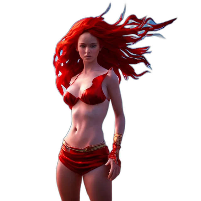 3d render, concept art, fantasy art, comic book art transparent PNG cut-out
