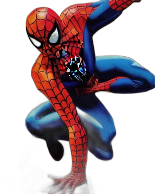 mask, creature, animal, comic book art, concept art, 3d render, pixel art, blue transparent PNG cut-out