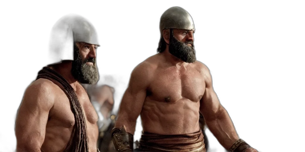 concept art, 3d render, film, still, joe, biden, leonidas, movie transparent PNG cut-out