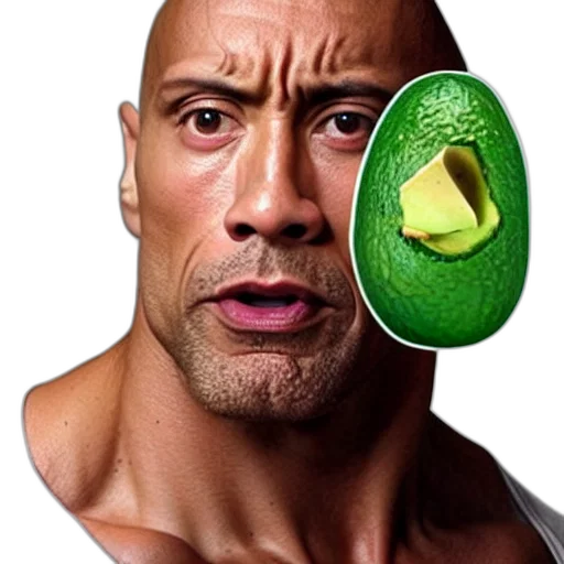 face, mask, food, hat, photorealistic, concept art, 3d render, comic book art transparent PNG cut-out