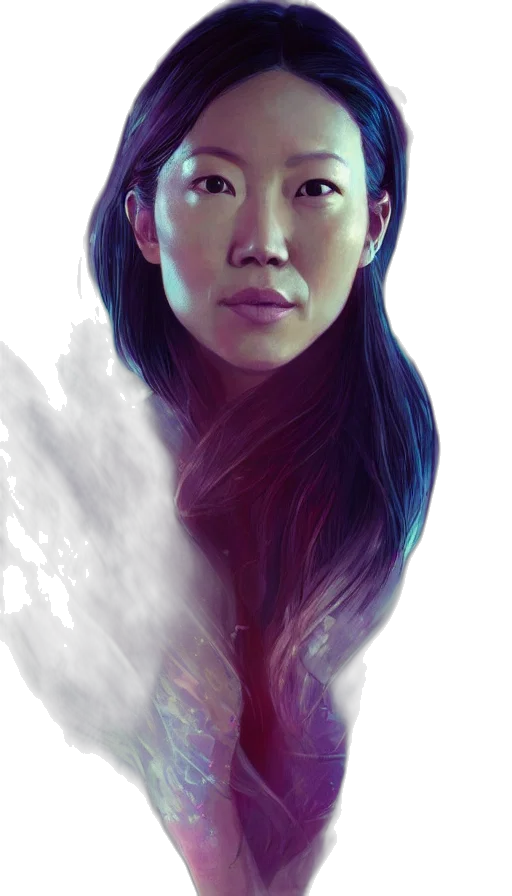 face, dragon, staff, concept art transparent PNG cut-out