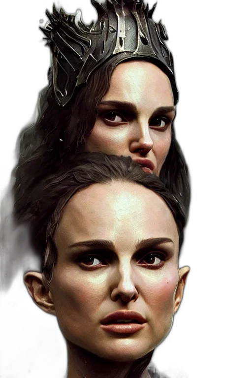face, crown, mask, fantasy art transparent PNG cut-out