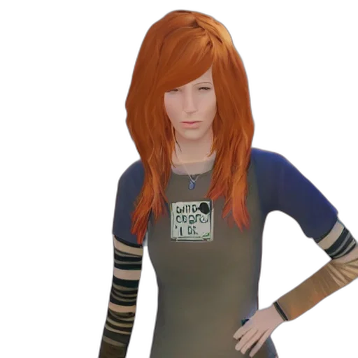 staff, hair, 3d render, concept art, photorealistic, fantasy art, ginger, girl transparent PNG cut-out