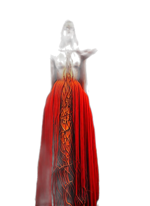 dress, sword, staff, jewelry transparent PNG cut-out