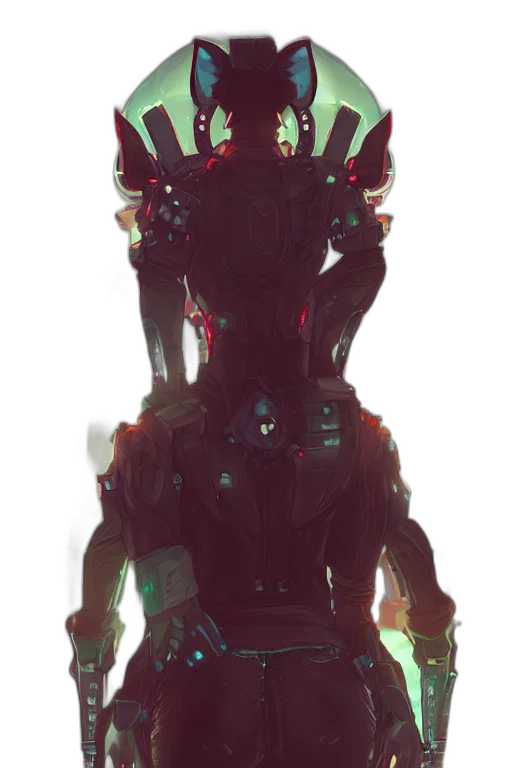 robot, staff, mask, creature transparent PNG cut-out