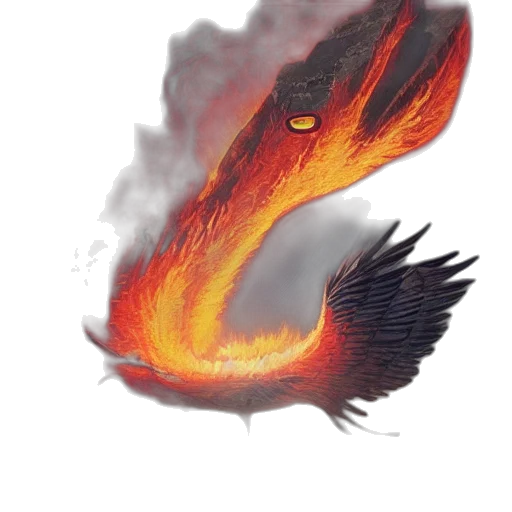 dragon, creature, mask, weapon transparent PNG cut-out