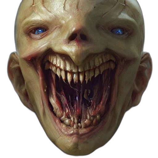 mask, face, creature, concept art transparent PNG cut-out