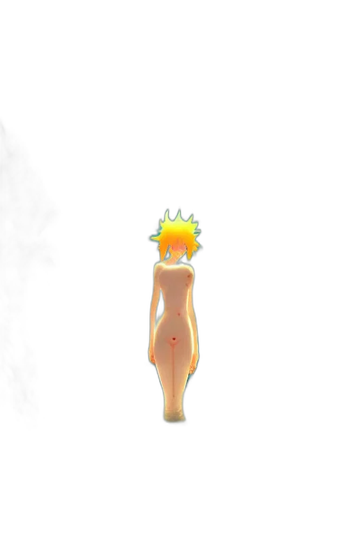 dress, crown, creature, staff transparent PNG cut-out