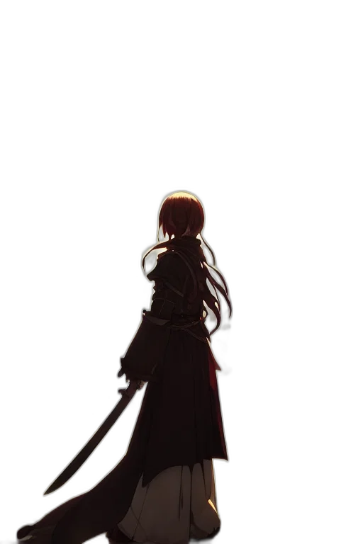 staff, sword, weapon, dress transparent PNG cut-out
