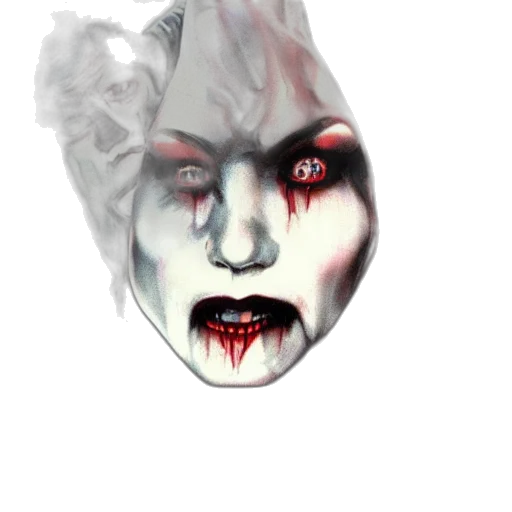 mask, face, creature, photorealistic transparent PNG cut-out