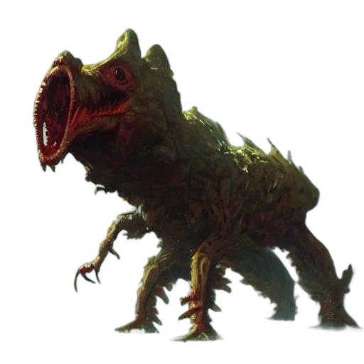 creature, animal, dragon, mask, concept art, 3d render, retro, greg transparent PNG cut-out
