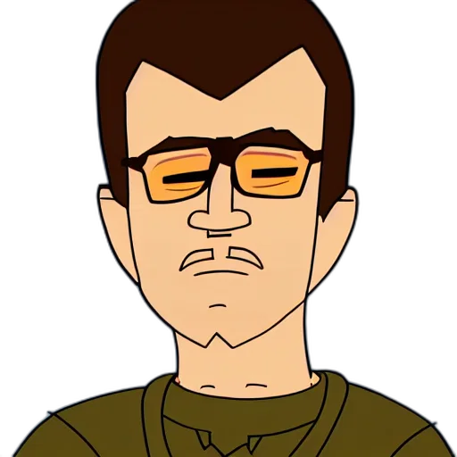 face, staff, cartoon, comic book art, pixel art, concept art, king, hill transparent PNG cut-out