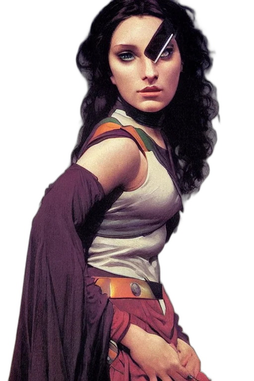 dress, staff, face, crown, fantasy art, comic book art, concept art, photorealistic transparent PNG cut-out
