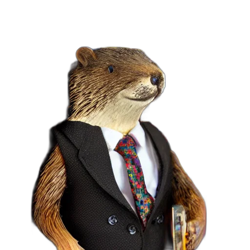 staff, animal, jacket, 3d render transparent PNG cut-out