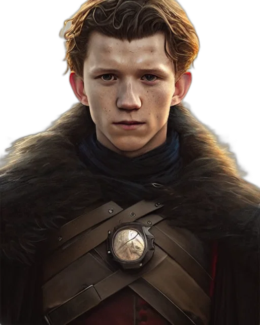 face, crown, jacket, dragon transparent PNG cut-out