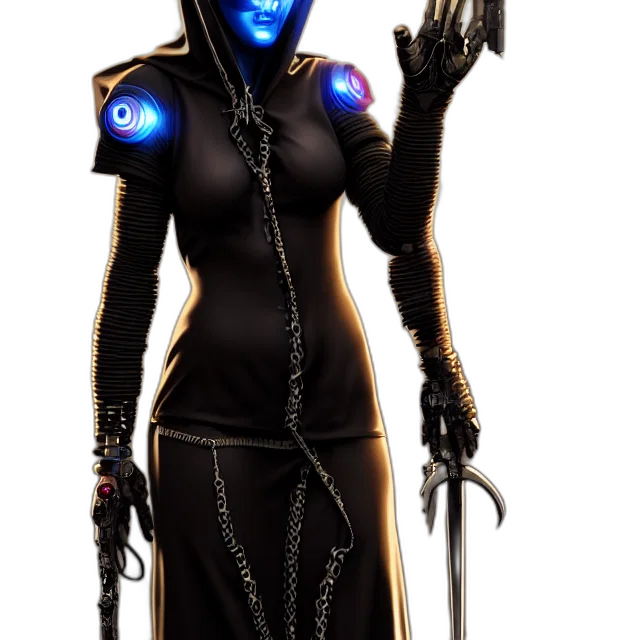 staff, robot, mask, concept art transparent PNG cut-out