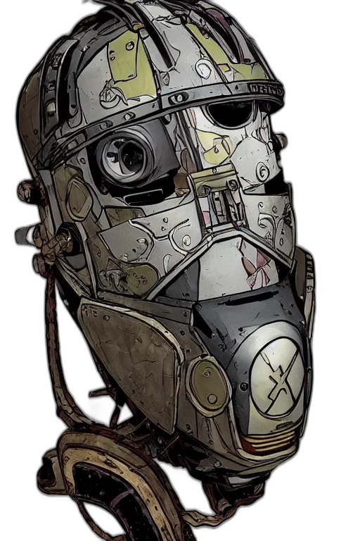 mask, robot, face, weapon transparent PNG cut-out