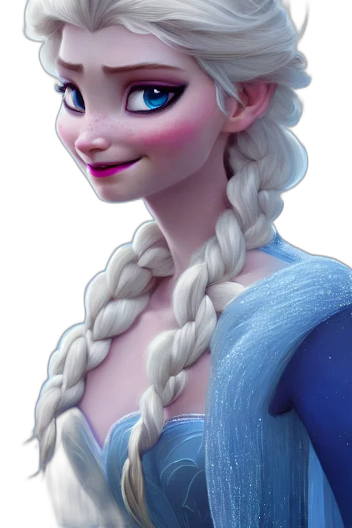 face, dress, crown, 3d render, concept art, fantasy art, photorealistic, snow transparent PNG cut-out