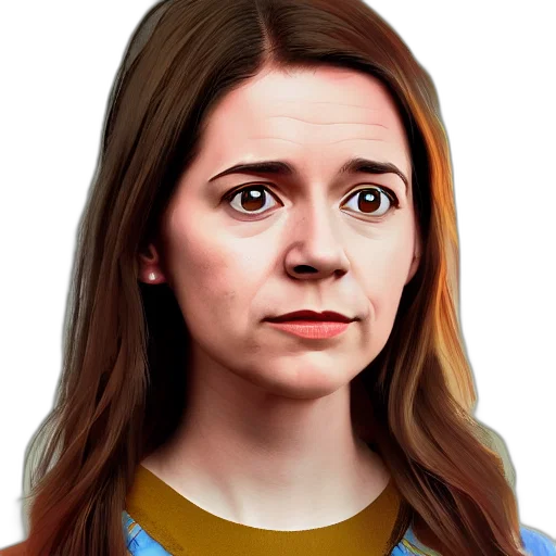 face, staff, dress, photorealistic transparent PNG cut-out