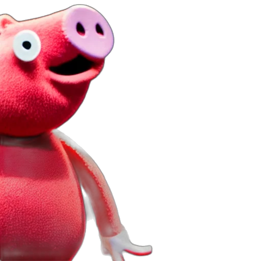 animal, creature, 3d render, concept art, peppa, pig, boxing, elmo transparent PNG cut-out