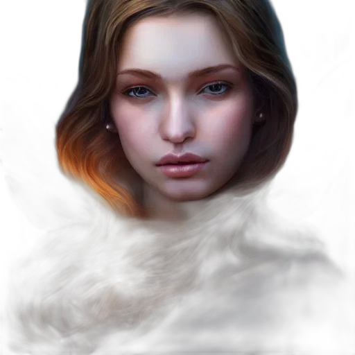 face, mask, crown, hair transparent PNG cut-out