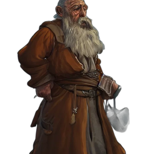 staff, concept art, fantasy art, photorealistic, 3d render, illustration, merchant, old transparent PNG cut-out