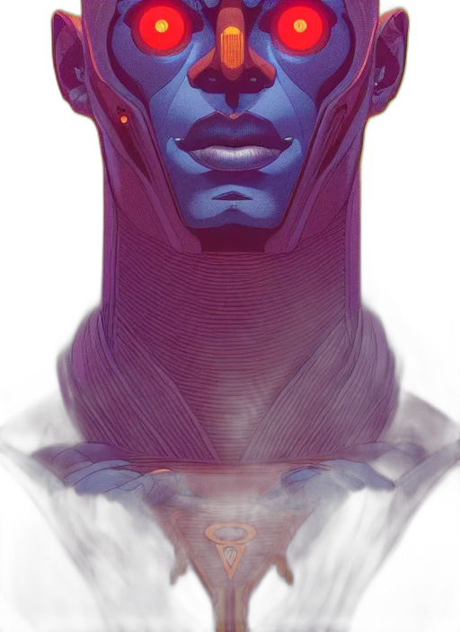face, mask, crown, robot transparent PNG cut-out