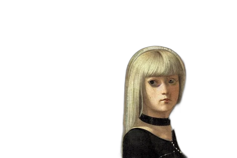 hair, face, robot, dress transparent PNG cut-out