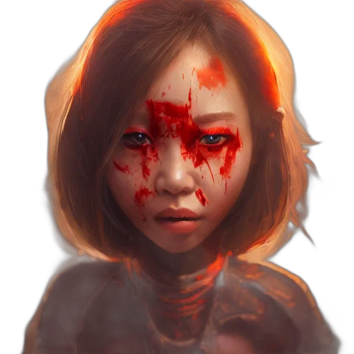 face, mask, creature, weapon transparent PNG cut-out