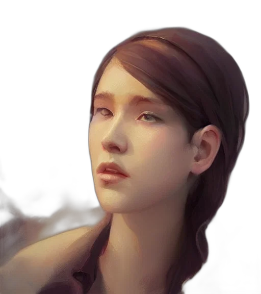 face, staff, photorealistic, fantasy art, concept art, 3d render, earth tones, dark transparent PNG cut-out