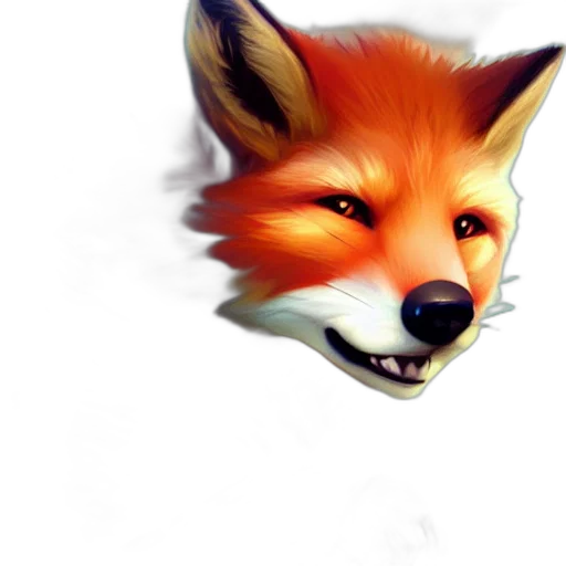 animal, face, mask, creature, photorealistic, 3d render, pixel art, concept art transparent PNG cut-out