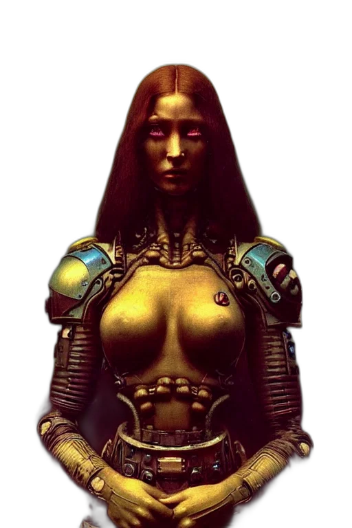 robot, jewelry, dress, face transparent PNG cut-out