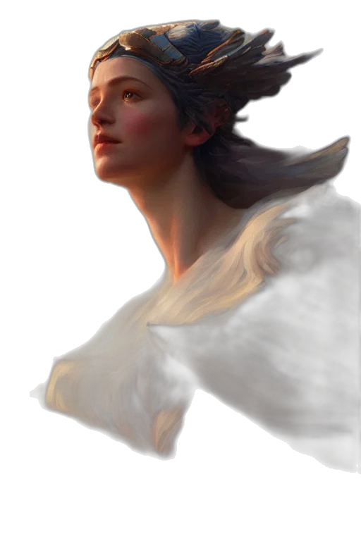 dragon, face, staff, crown, fantasy art, concept art, photorealistic, oil painting transparent PNG cut-out