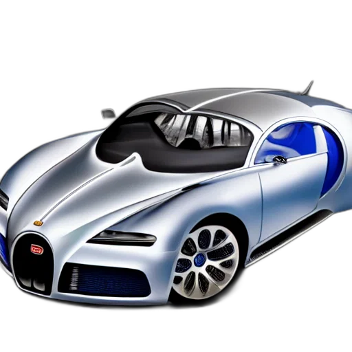 car, 3d render, concept art, photorealistic, cartoon, bugatti, type, atlantic transparent PNG cut-out