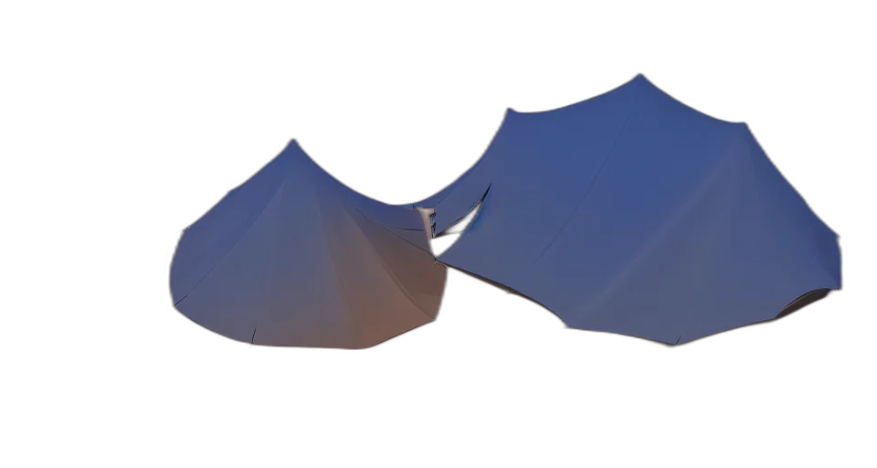 umbrella, hat, shoes, mask, 3d render, concept art, photorealistic, underwater transparent PNG cut-out
