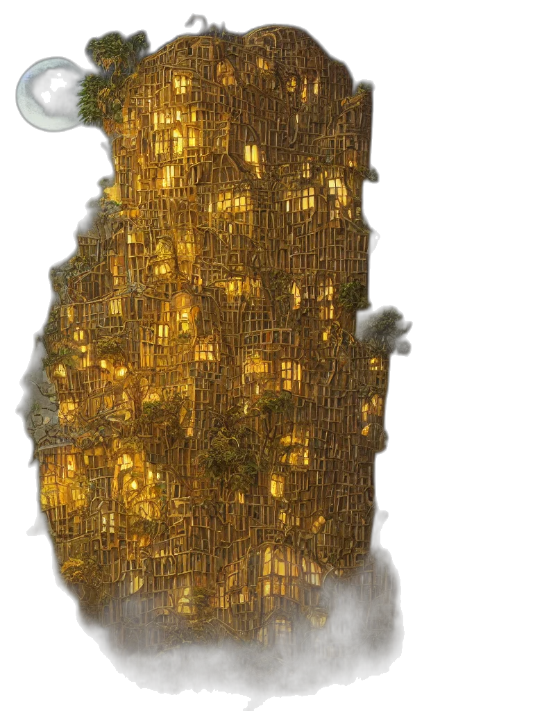 dress, crown, tree, sword, concept art, 3d render, fantasy art, photorealistic transparent PNG cut-out