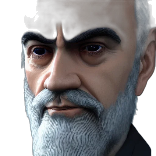 face, staff, mask, creature transparent PNG cut-out