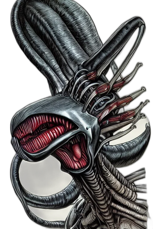 creature, mask, robot, weapon, concept art, comic book art, 3d render, fantasy art transparent PNG cut-out