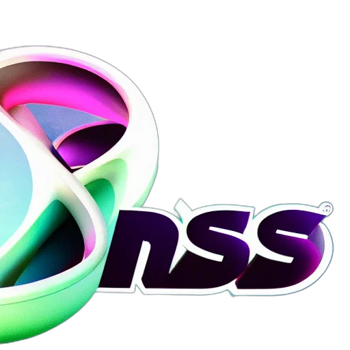 3d render, vaporwave, neon, torus transparent PNG cut-out