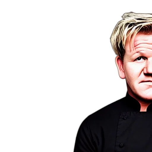 food, face, staff, photorealistic, cartoon, portrait, chef, gordon transparent PNG cut-out