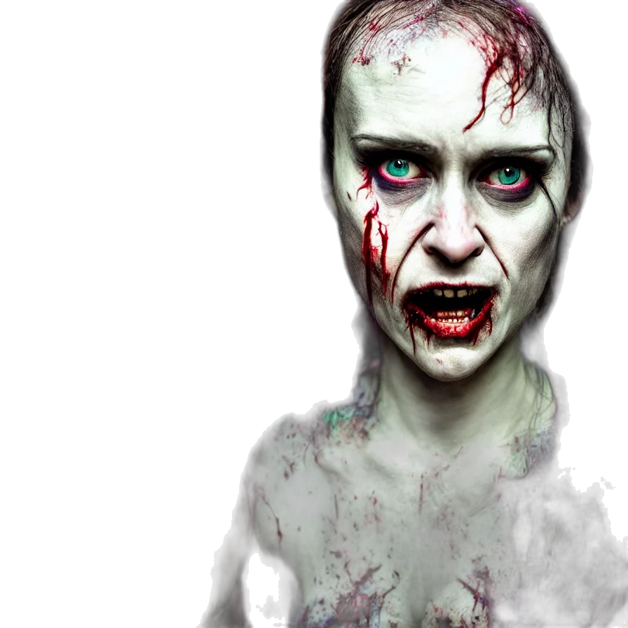 creature, face, mask, photorealistic transparent PNG cut-out