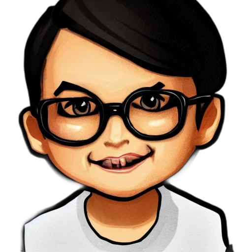 cartoon, 3d render, photorealistic, comic book art, cute, portrait, round, headed transparent PNG cut-out