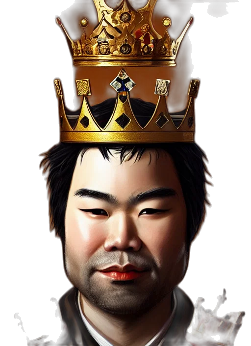crown, face, staff, concept art transparent PNG cut-out