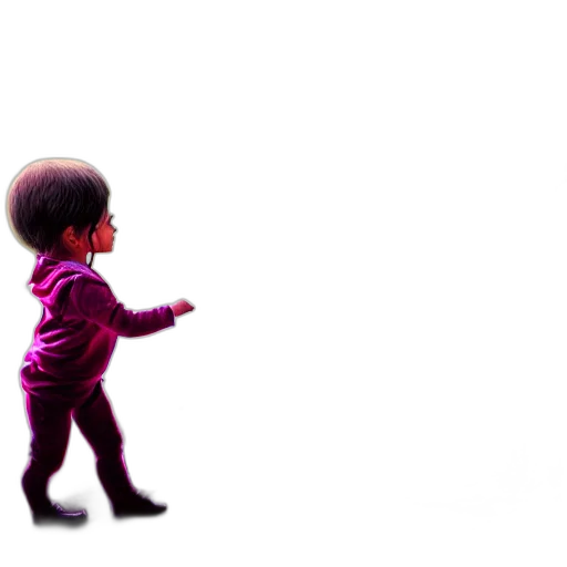 hair, robot, creature, staff transparent PNG cut-out