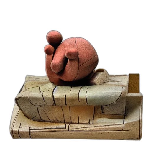 furniture, animal, 3d render, photorealistic, concept art, mystery, sculpture, toy transparent PNG cut-out