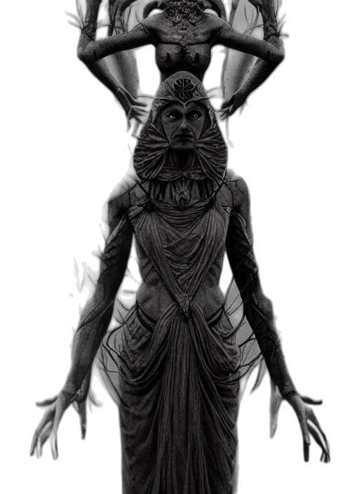 mask, creature, dress, animal, concept art, fantasy art, pencil sketch, comic book art transparent PNG cut-out