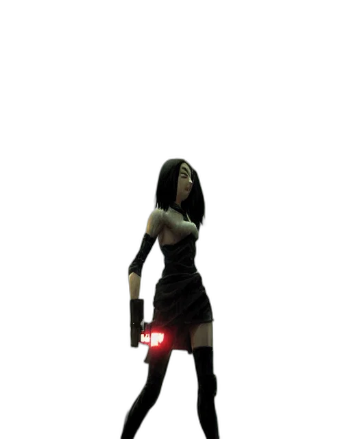 staff, weapon, dress, robot, 3d render, concept art, cyberpunk, pixel art transparent PNG cut-out