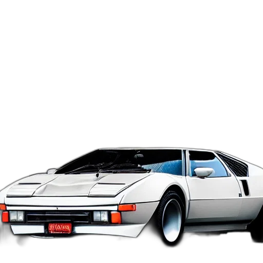 car, concept art, photorealistic, vaporwave transparent PNG cut-out