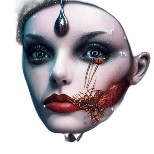 mask, jewelry, creature, face transparent PNG cut-out